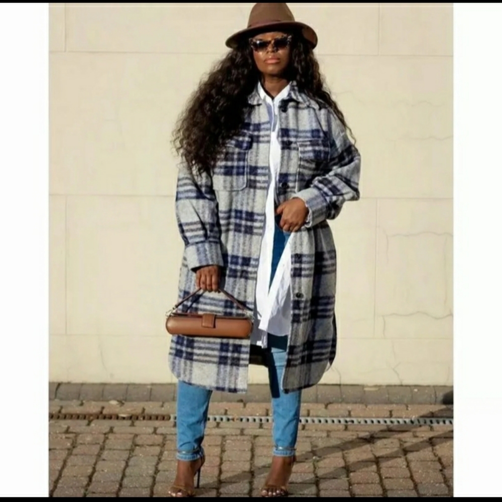 Plaid Women's Coat